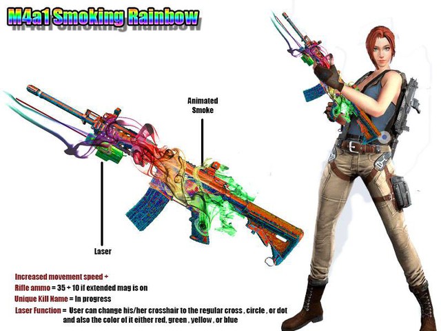 Rules of Survival: Chiêm ngưỡng những thiết kế skin vũ khí cực táo bạo của game thủ