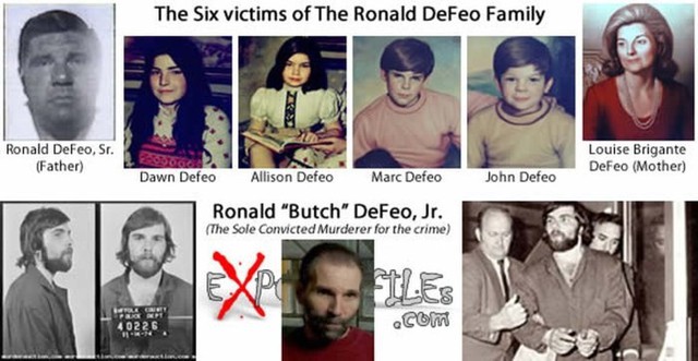  6 nạn nhân đã tử vong dưới tay của tên sát nhân Ronal DeFeo Jr 