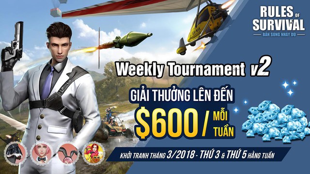 Quà tặng hấp dẫn cho ROS Weekly Tournament vào 19h tối nay