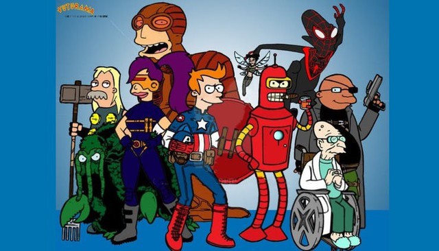  Futurama trở thành siêu anh hùng Avengers và X-Men có vẻ hơi “dị”. 