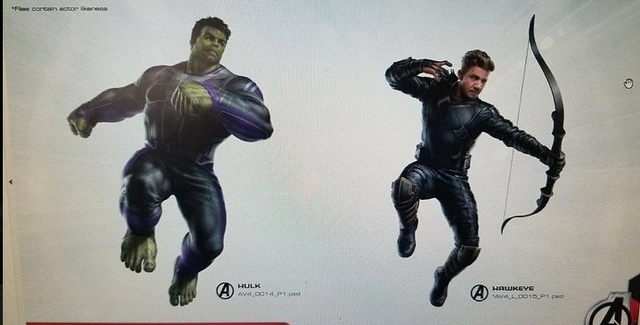  Tạo hình của Hulk và Hawkeye 