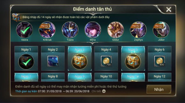 Liên Quân Mobile: Garena quyết định tặng game thủ Việt 5 tướng khi chơi account mới