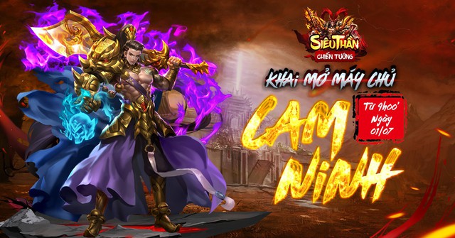 Siêu Thần Chiến Tướng: Đua Top chỉ với 10k cùng Giftcode server mới Cam Ninh