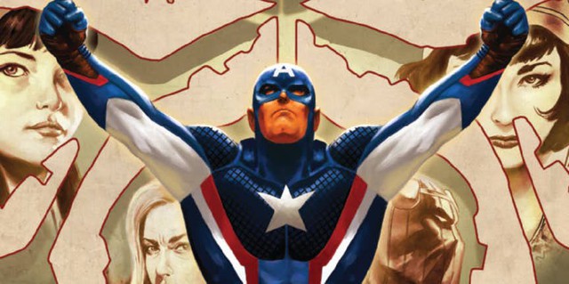  Captain America với tông màu sắc thái hoàn toàn khác. Sự kết hợp màu mè quá rườm rà. 