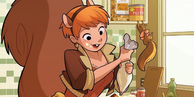  Squirrel Girl là một siêu anh hùng mà mặc đồ giống như một chú sóc vậy. 