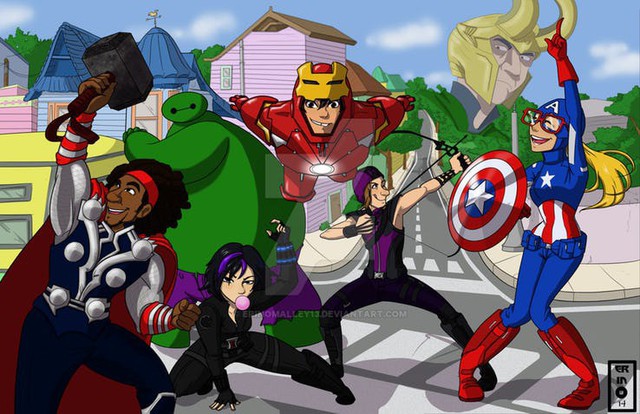 Lạ lẫm với hình ảnh các nhân vật hoạt hình đình đám hóa thân thành các siêu anh hùng của Marvel - Ảnh 4.