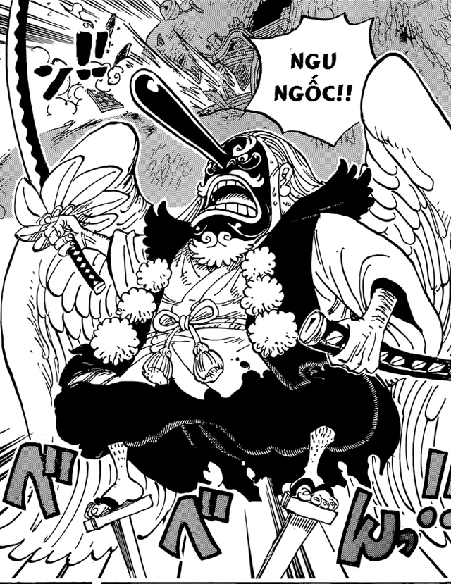 One Piece 911: Sự xuất hiện của Tengu và truyện cổ tích Momotarou cậu bé quả đào - Ảnh 1.