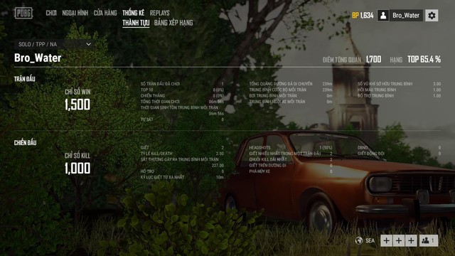 Màn hình chính của PUBG và những tính năng mà bạn cần chú ý