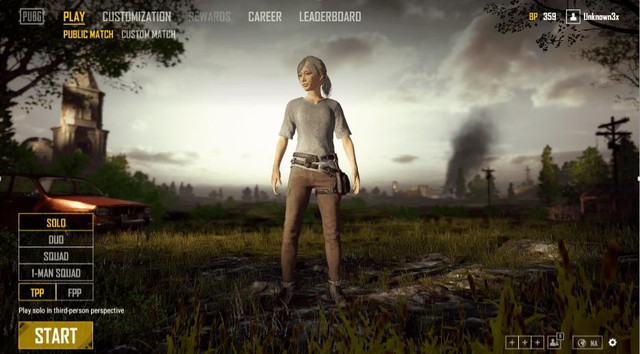 Màn hình chính của PUBG và những tính năng mà bạn cần chú ý