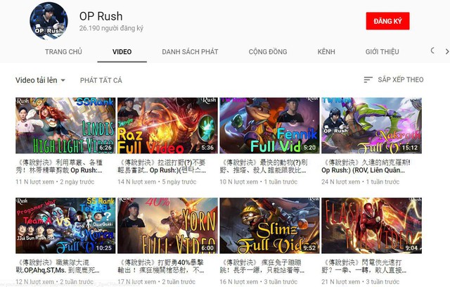 Các nhà vô địch Liên Quân Mobile thế giới cũng chơi Youtube - Ảnh 2.