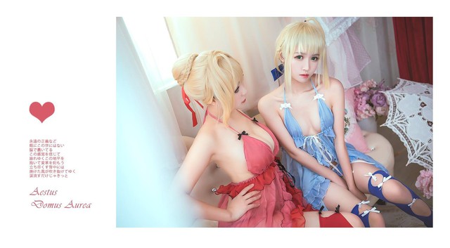 Bỏng mắt với cosplay Saber and Nero trong Fate/Grand Order