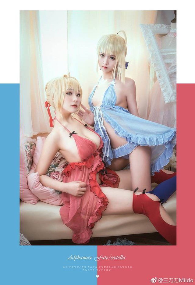 Bỏng mắt với cosplay Saber and Nero trong Fate/Grand Order