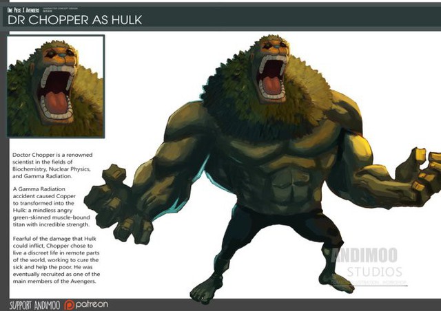  Dr Chopper rất hợp để trở thành Hulk. 