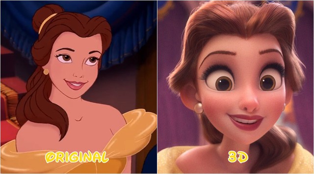 14 nàng công chúa Disney đã thay đổi thế nào khi được vẽ dưới định dạng 3D
