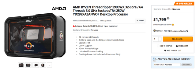 Quái vật Ryzen Threadripper 2990WX 32 nhân của AMD đã có thể mua được - Ảnh 1.