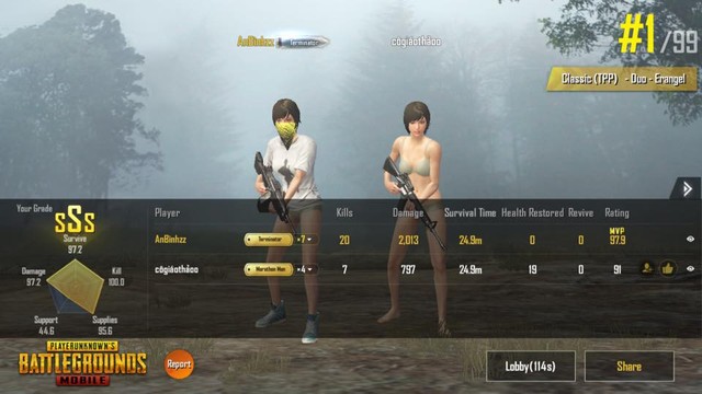 Cùng thả thính gái thông qua... hệ thống trang bị trong PUBG Mobile - Ảnh 1.