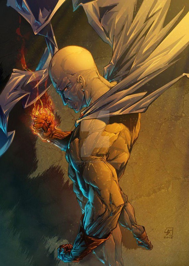 Bộ fanart cực chất khoe trọn sức mạnh của thánh Phồng Saitama trong One Punch Man - Ảnh 9.