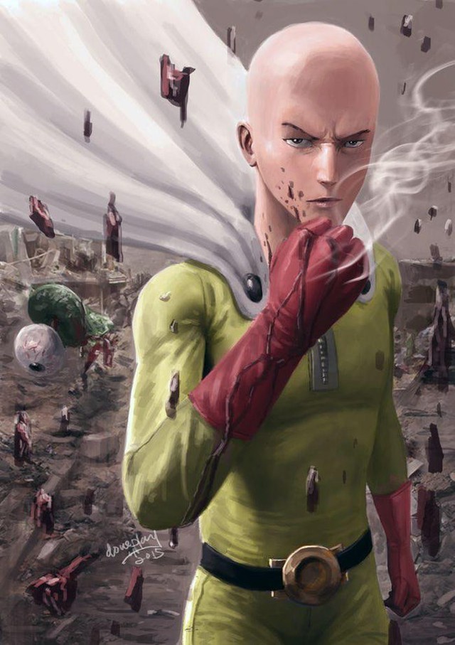 Bộ fanart cực chất khoe trọn sức mạnh của thánh Phồng Saitama trong One Punch Man - Ảnh 11.