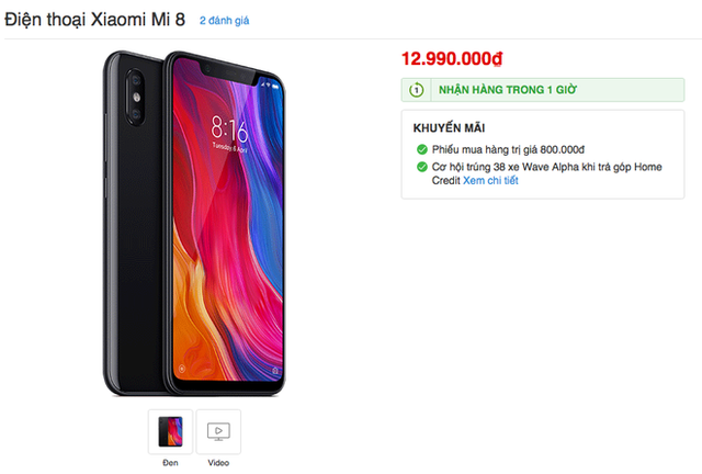 Xiaomi Mi 8 lặng lẽ bán chính hãng tại VN với giá loạn lạc, cạnh tranh trực tiếp với hàng xách tay - Ảnh 2.