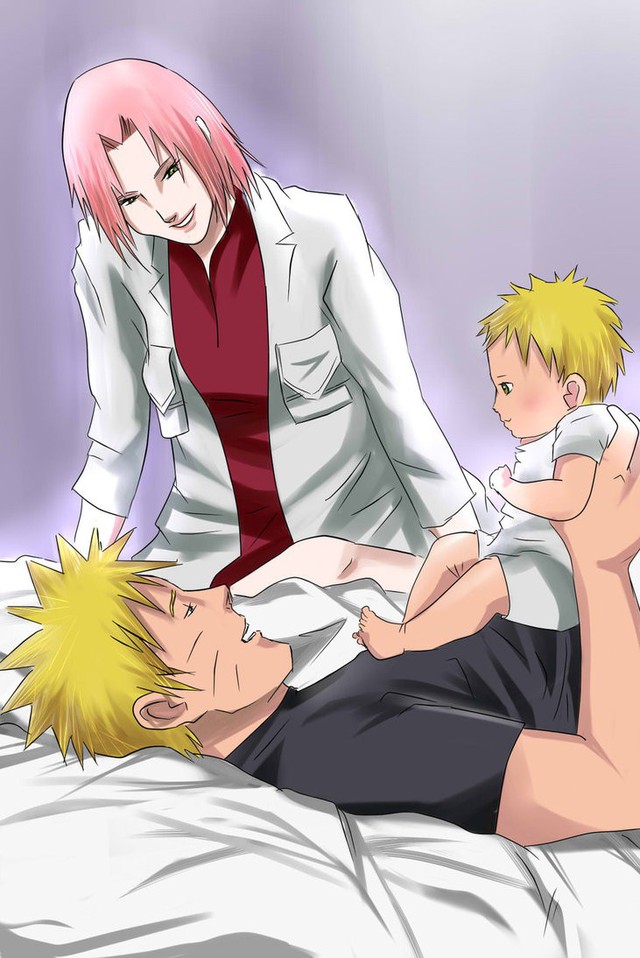 Vui là chính: Nếu Naruto và Sakura về chung một nhà thì con cái họ trông sẽ thế nào? - Ảnh 4.