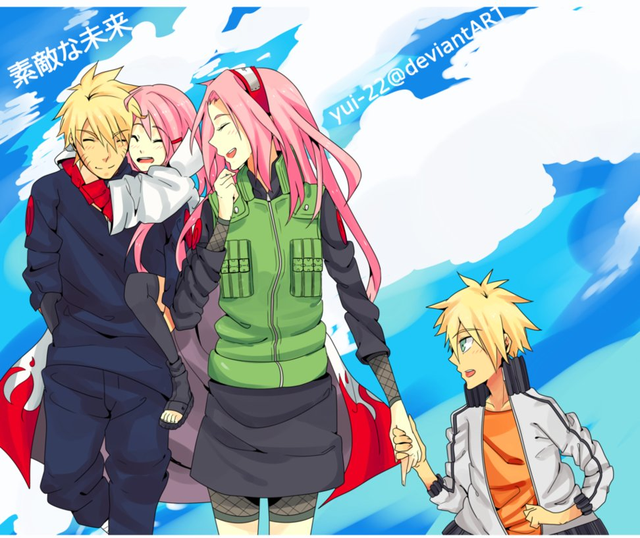 Vui là chính: Nếu Naruto và Sakura về chung một nhà thì con cái họ trông sẽ thế nào? - Ảnh 1.