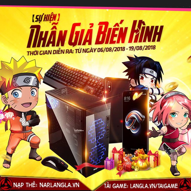 Khởi động cuộc thi cosplay Naruto, cơ hội nhận được dàn máy tính trị giá 15 triệu đồng và điện thoại Xiaomi Note 5 - Ảnh 1.