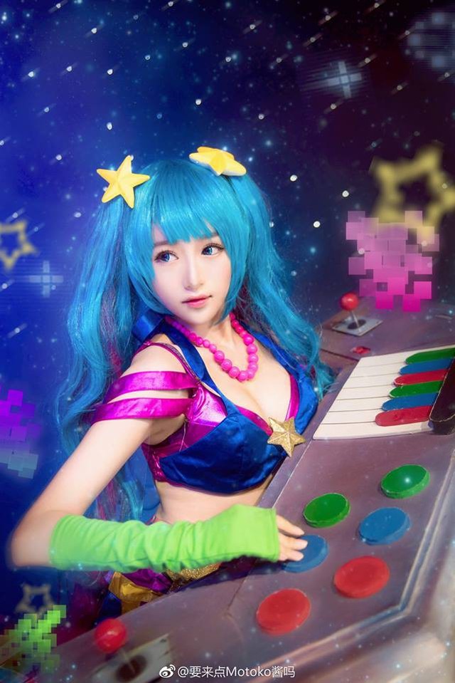 Tuyệt vời cosplay Sona Giả Lập cực dễ thương trong Liên Minh Huyền Thoại