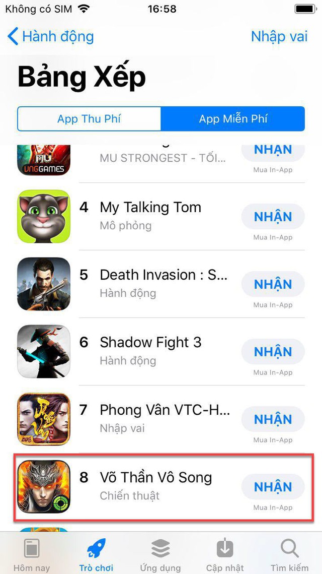 Võ Thần Vô Song đang quá HOT! Chiếm ngay Top 1 trên CH Play, Top 6 Apple Store chỉ sau 2 ngày ra mắt - Ảnh 4.