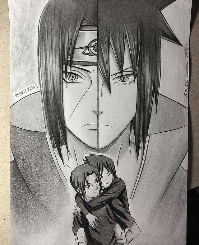 Hình nền  Bản vẽ hình minh họa Đơn sắc Anime Hình bóng Naruto  Shippuuden Uchiha Sasuke Phác hoạ đen và trắng Nhiếp ảnh đơn sắc  1440x900  microcosmos  48294 