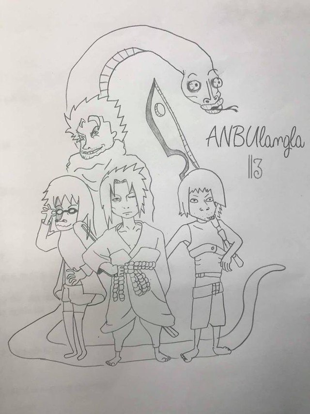 Chùm ảnh fanart về dàn nhân vật Naruto theo phong cách trào phúng này sẽ khiến bạn bò ra cười - Ảnh 3.