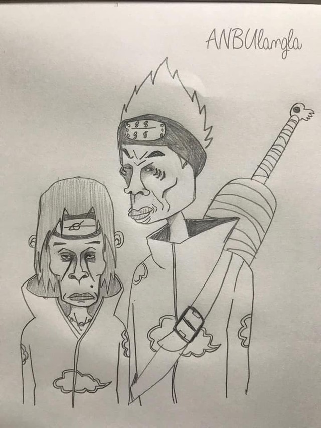 Chùm ảnh fanart về dàn nhân vật Naruto theo phong cách trào phúng này sẽ khiến bạn bò ra cười - Ảnh 14.