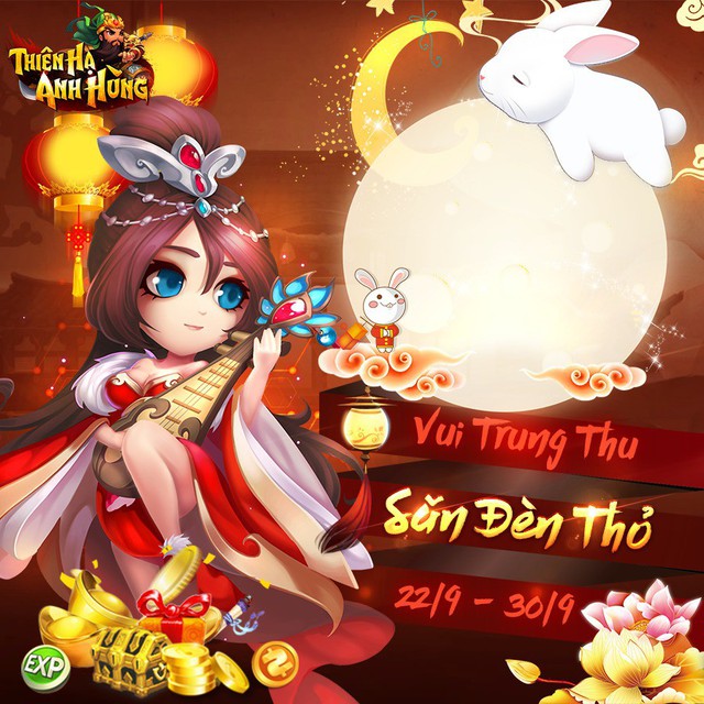 Trong khi nhiều game “hút máu” mùa Trung Thu, Thiên Hạ Anh Hùng lại cho “bắt thỏ” Free ra toàn đồ xịn - Ảnh 3.