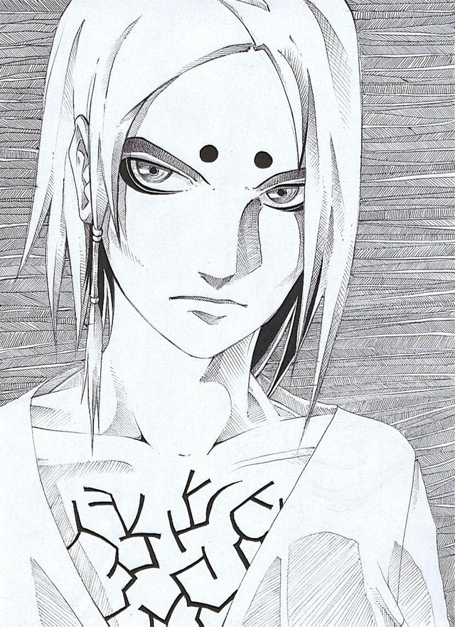 Chiêm ngưỡng bộ ảnh trắng đen đầy bí ẩn và ma mị của các nhân vật trong Naruto - Ảnh 10.