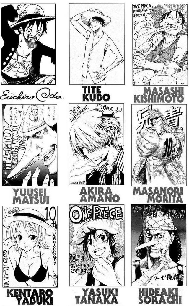 One Piece: Các tác giả truyện tranh nổi tiếng vẽ lại băng Mũ Rơm theo phong cách riêng của mình như thế nào? - Ảnh 2.