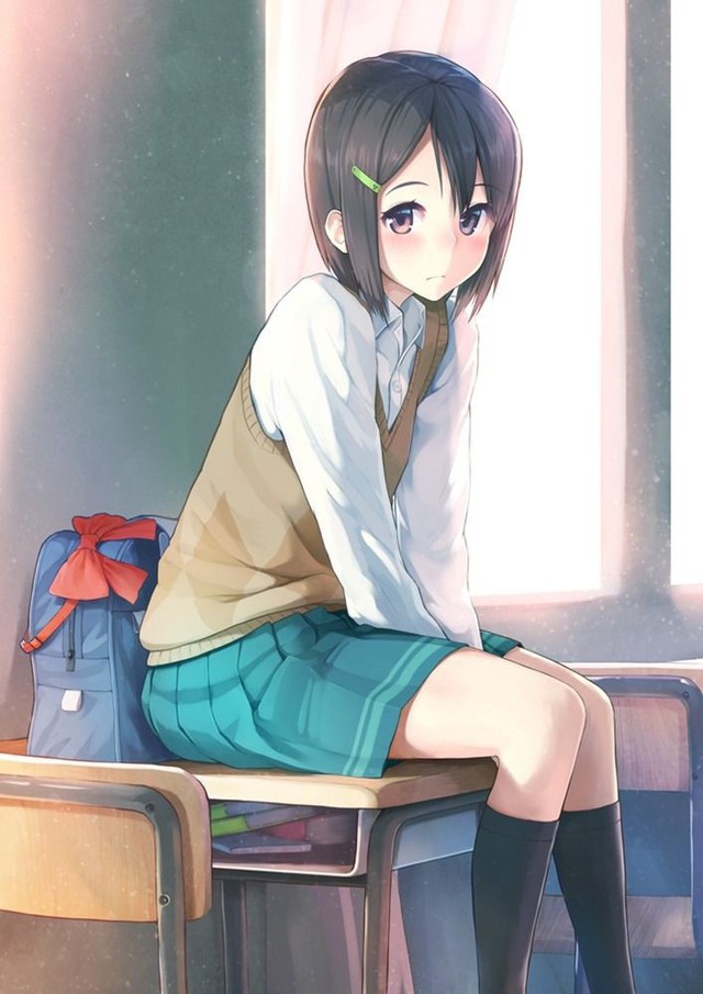 Ngẩn ngơ khi thấy các cô nàng anime duyên dáng trong bộ đồng phục học sinh - Ảnh 16.