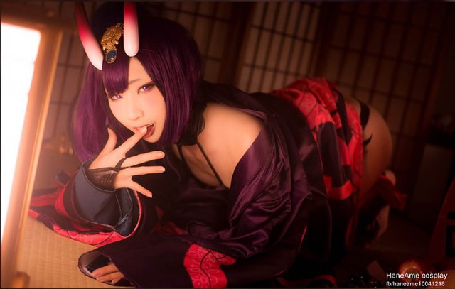 Nữ thần Cosplay Trung Quốc Hane Ame hở bạo với bộ ảnh yêu nữ Shuten Douji - Ảnh 3.