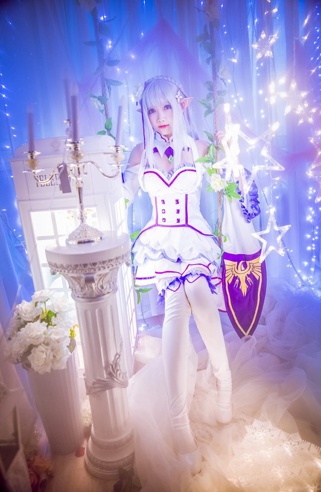 Cosplay tuyệt đẹp về nàng công chúa tóc trắng Emilia trong Re:Zero - Ảnh 3.