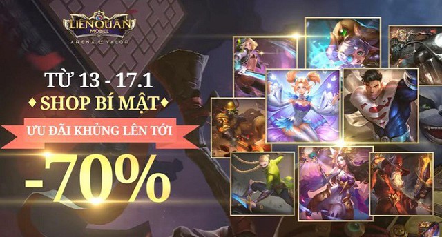 Liên Quân Mobile: Xuất hiện Shop mới có tên Bí Mật, skin bán trong đó có thể giảm tới 70%