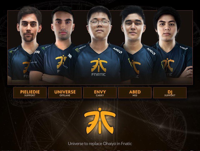 DOTA 2: Fnatic thay đổi thành viên sau khi giành được slot Major ESL Katowice 2018