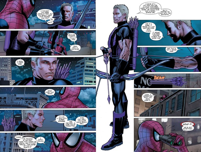Để ủng hộ người anh em, Spider-Man đã dùng mũi tên... cắm vào người kẻ thủ ác để minh chứng Hawkeye là thiện xạ đỉnh cao - Ảnh 3.