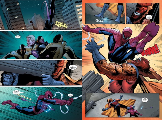 Để ủng hộ người anh em, Spider-Man đã dùng mũi tên... cắm vào người kẻ thủ ác để minh chứng Hawkeye là thiện xạ đỉnh cao - Ảnh 4.