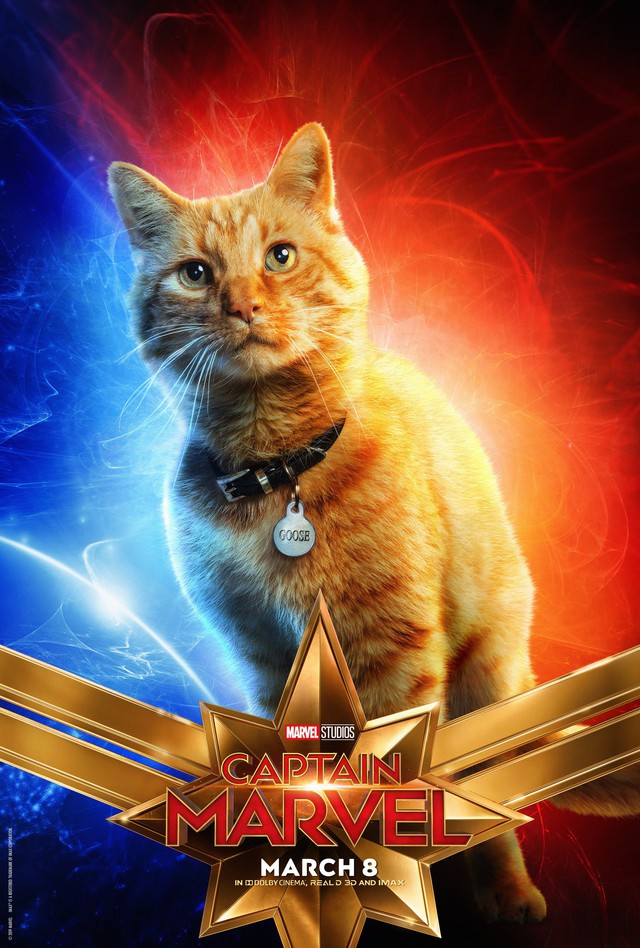 Captain Marvel tung loạt poster cực chất, đến con sen mèo Goose cũng có ảnh riêng - Ảnh 12.