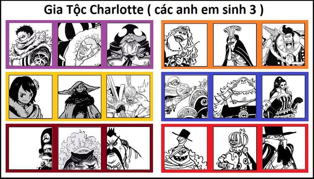 One Piece: Ngắm trọn ảnh dung mạo từ mẹ đến con của gia đình Charlotte do Big Mom đứng đầu - Ảnh 4.