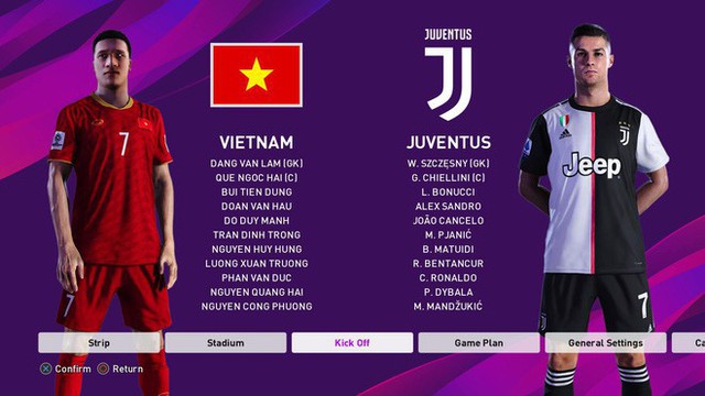 Bản mod chỉnh sửa khuôn mặt Văn Hậu, Văn Lâm trong PES 2020, cho phép trực tiếp điều khiển ĐTQG Việt Nam thi đấu - Ảnh 5.