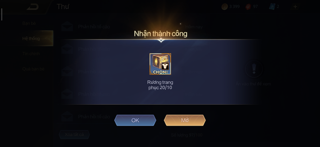 Liên Quân Mobile: Garena tặng FREE 8 skin, 3 vé quay, Thẻ bảo hộ hạng trong ngày 20/10 - Ảnh 3.