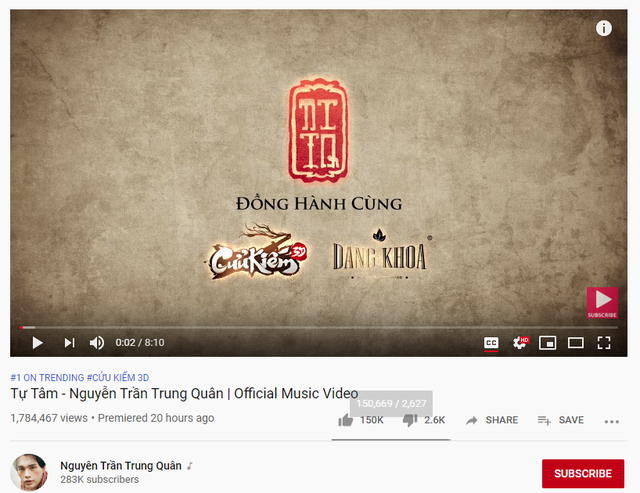 Cửu Kiếm 3D: Game TOP 1 Trending ra mắt MV Tự Tâm cũng TOP 1 Trending, thật đáng sợ! - Ảnh 1.