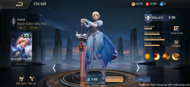 Liên Quân Mobile: Tướng chẳng mấy ai chơi Astrid được đại tu bộ kỹ năng ở bản 1.32 - Ảnh 1. Liên Quân Mobile: Tướng chẳng mấy ai chơi Astrid được đại tu bộ kỹ năng ở bản 1.32 - Ảnh 1.