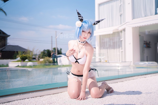 Bổ mắt khi ngắm gái xinh trong Azur Lane diện bikini khoe body cực nuột bên bể bơi - Ảnh 6.