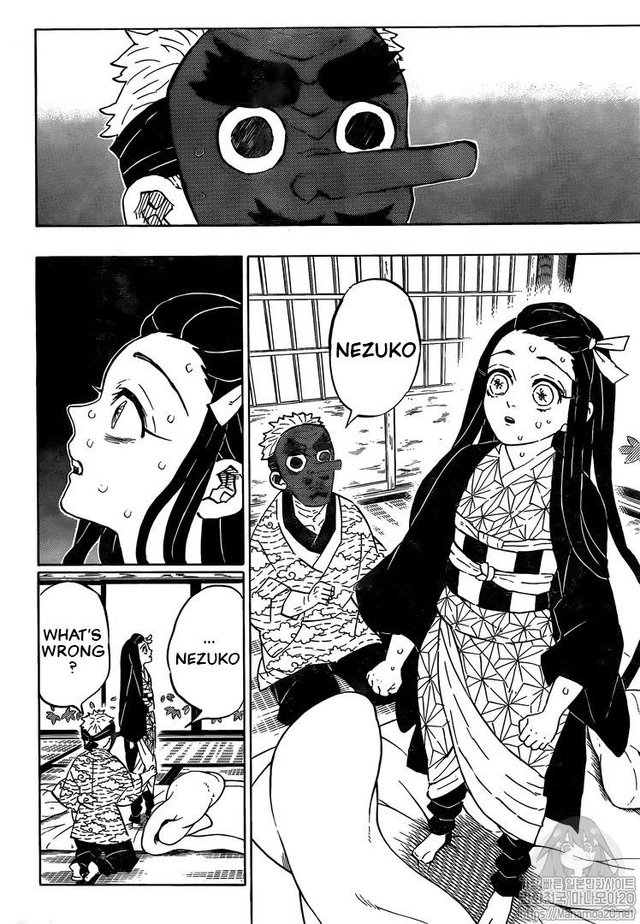 Kimetsu no Yaiba chương 185: Nezuko đi cứu anh trai, Nham Trụ và Phong Trụ xuất hiện và chiến đấu với Muzan - Ảnh 2.