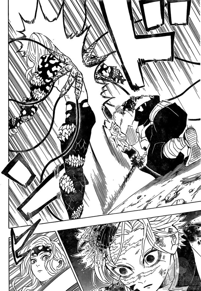 Kimetsu no Yaiba chương 185: Nezuko đi cứu anh trai, Nham Trụ và Phong Trụ xuất hiện và chiến đấu với Muzan - Ảnh 6.